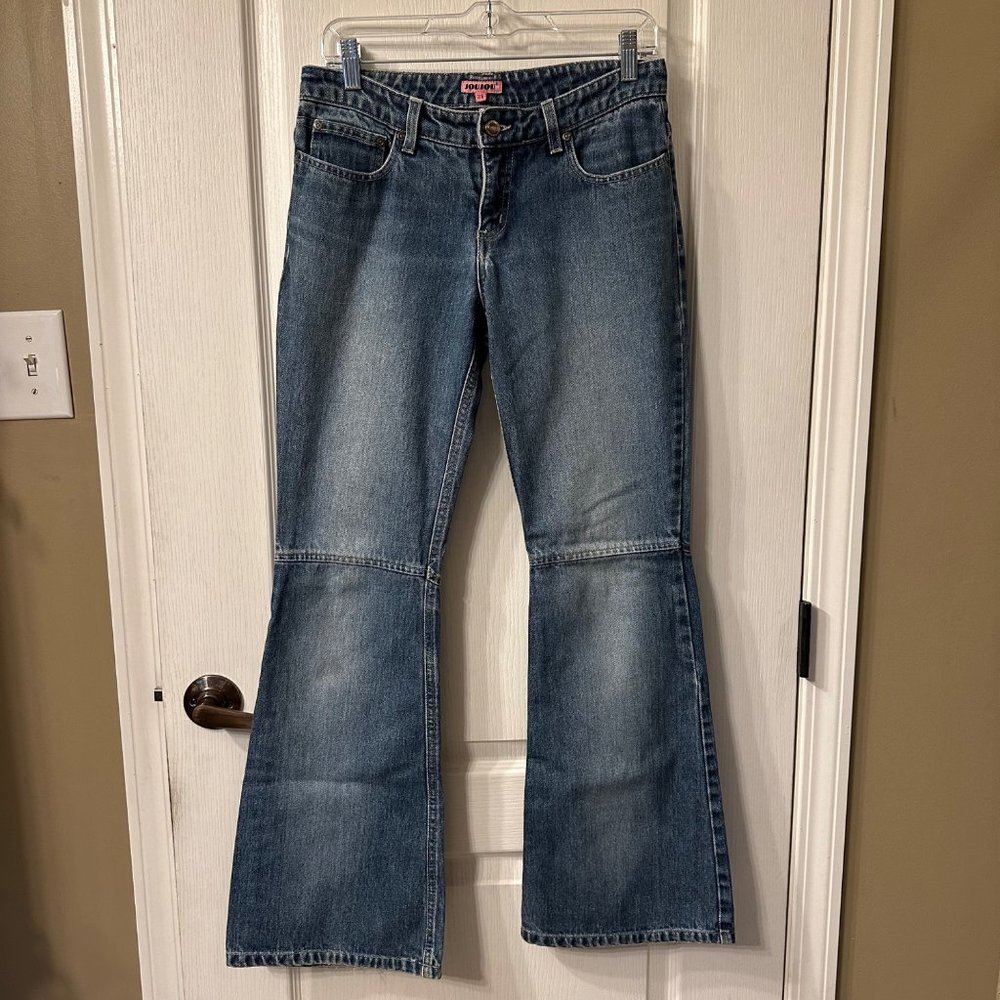 Jou Jou | VTG 90s Y2K Flare Denim Jeans Womens 7/8 30 Medium Wash Cotton Retro